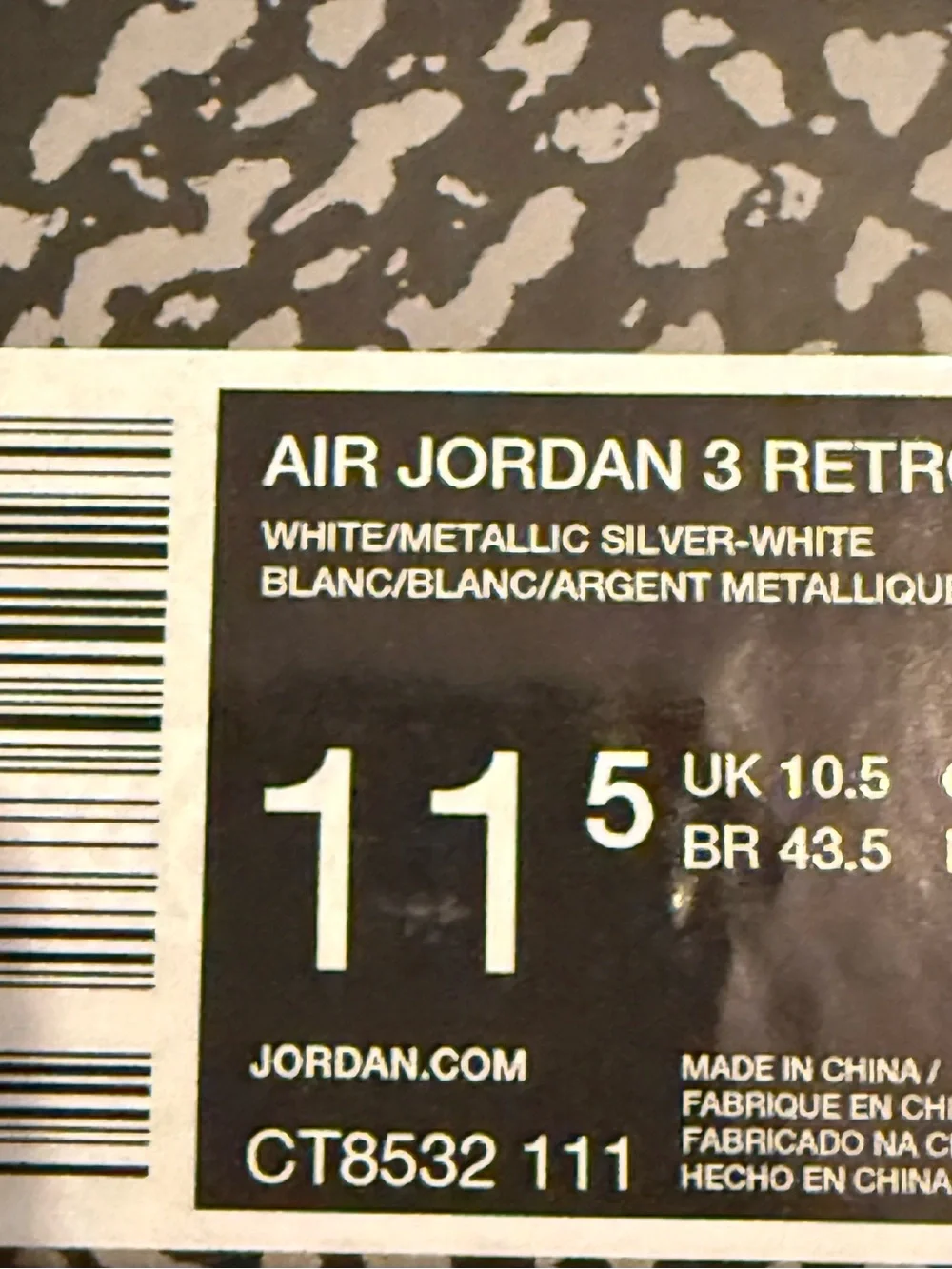Jordan 3 Retro Pure Money - White and Cream Leather Basketball Sneakers